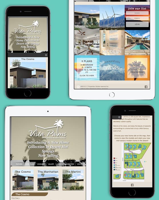 ipad and iphone showing screenshots of website