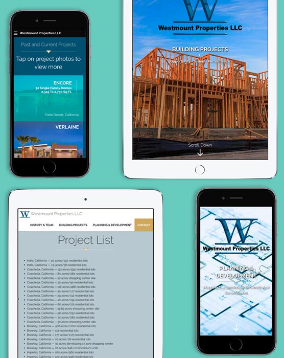 ipad and iphone showing screenshots of website